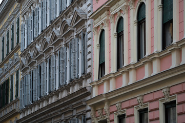 Building facade in the Graz old town