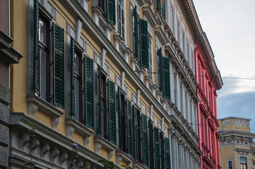 Obraz premium Window shutters opened in Graz