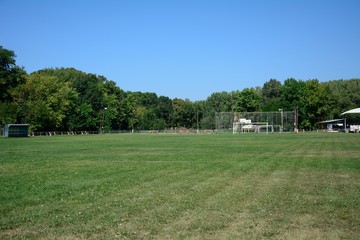 Fototapeta na wymiar Village football field, Zagyvarekas, Hungary