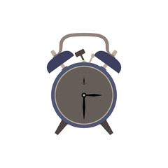 Clock alarm icon vector time illustration wake background isolated timer sign design symbol