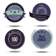 Badge best vector choice label stamp sticker price tag design isolated sale