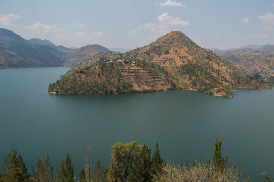 View onto Lake Kivu, Kibuye, Rwanda