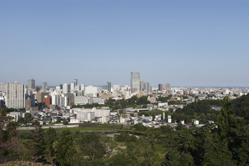 Obraz premium 仙台市 青葉城址からの景観