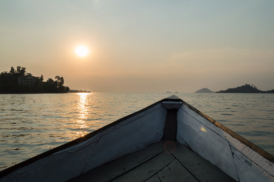 Sunset Boat Ride on Lake Kivu, Kibuye, Rwanda
