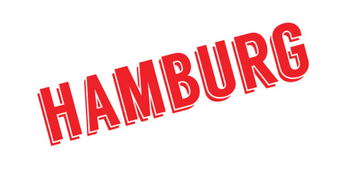 Hamburg rubber stamp. Grunge design with dust scratches. Effects can be easily removed for a clean, crisp look. Color is easily changed.