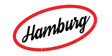 Hamburg rubber stamp. Grunge design with dust scratches. Effects can be easily removed for a clean, crisp look. Color is easily changed.
