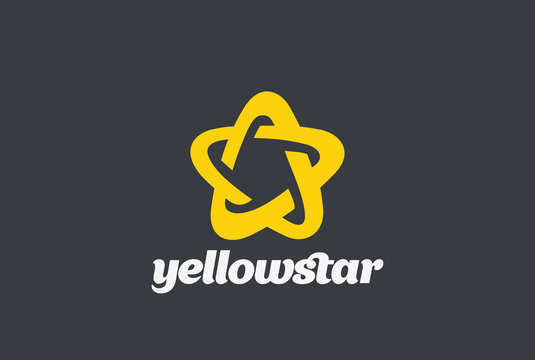 Friendly Star Logo abstract vector. Award Success Logotype icon