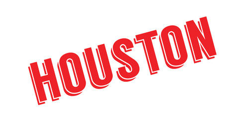 Houston rubber stamp. Grunge design with dust scratches. Effects can be easily removed for a clean, crisp look. Color is easily changed.