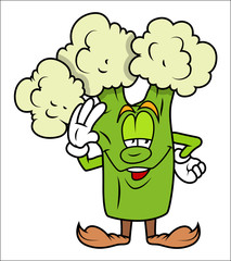Cartoon Cauliflower Vector broccoli 