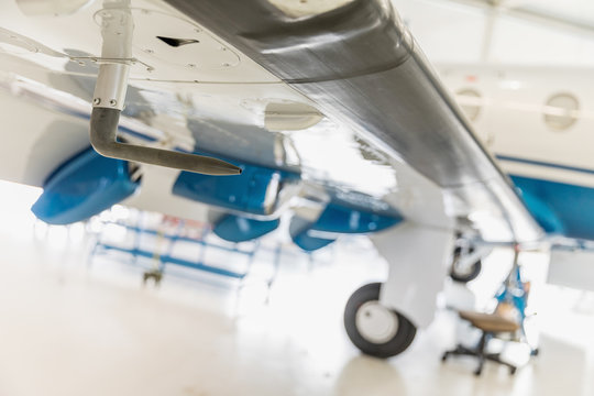 Pitot tube - aircraft part, detail.