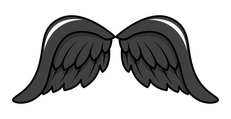 Devil Halloween Wings Vector