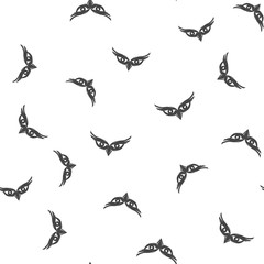 Owl eyes seamless pattern. Vector illustration