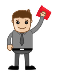 Businessman Holding a Water Mug