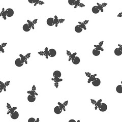 Snowman seamless pattern. Vector illustration