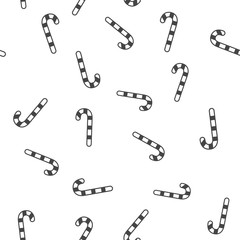 Christmas cane seamless pattern. Vector illustration