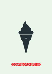 İce-cream icon, Vector