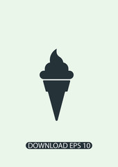 İce-cream icon, Vector