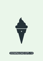 İce-cream icon, Vector