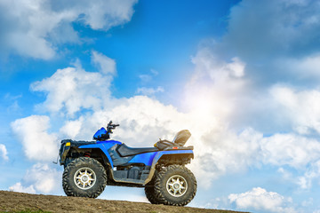 Quad bike against the sky.
