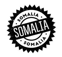 Somalia rubber stamp. Grunge design with dust scratches. Effects can be easily removed for a clean, crisp look. Color is easily changed.