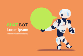 Chat Bot, Robots Virtual Assistance Element Of Website Or Mobile Applications, Artificial Intelligence Concept Flat Vector Illustration
