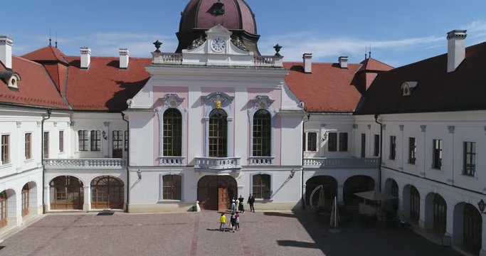 G&ouml;d&ouml;llő Royal Palace - aerial footage - 4K, 50 fps