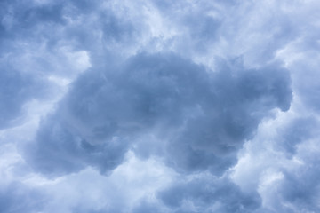 Dark cloud before thunder storm.