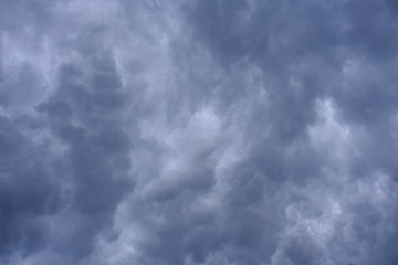 Dark cloud before thunder storm.