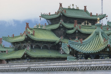 Dächer des Bogt Khan Palast,Ulaanbaatar