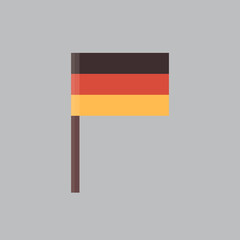 German Flag Icon Oktoberfest Festival Concept Flat