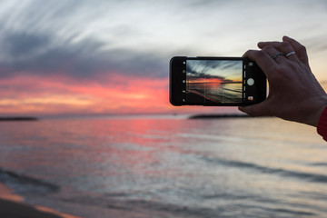 Fotografie Sonnenuntergang mit iPhone