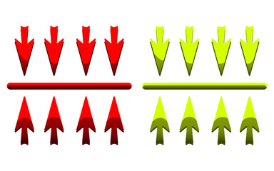 vector icons of arrows