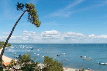 BASSIN D'ARCACHON (France), vue sur la baie