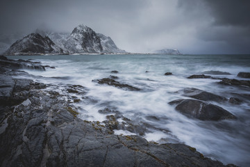 Stormy Lofoten Islands