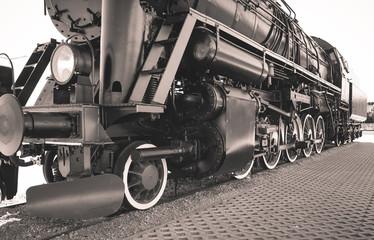 Polish steam locomotive with tender.