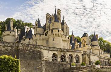 Fototapeta na wymiar Chateau d'Usse in the Loire region of France