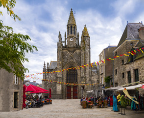 Medieval walls and churches of Guerande, France