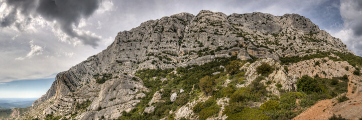 the Sainte-Victoire mountain, near Aix-en-Provence, which inspired the painter Paul Cezanne