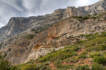 the Sainte-Victoire mountain, near Aix-en-Provence, which inspired the painter Paul Cezanne
