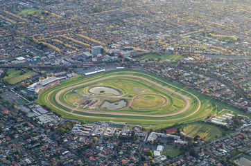 Caulfield Racecourse in suburban Caulfield in Melbourne, Australia