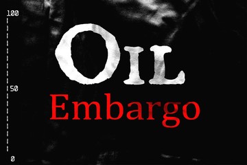 Oil embargo - obrazy, fototapety, plakaty