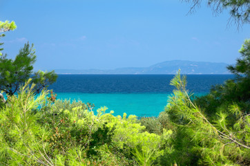 Sea shore under clear sky (ver without ship)