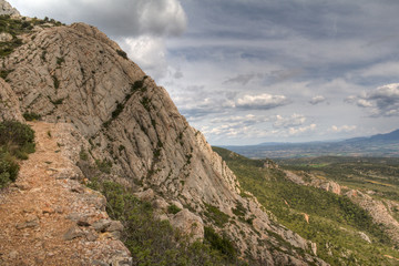 the Sainte-Victoire mountain, near Aix-en-Provence, which inspired the painter Paul Cezanne