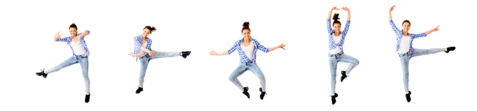 Dancing girl collage