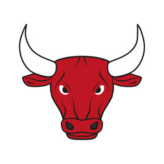 Bull head mascot