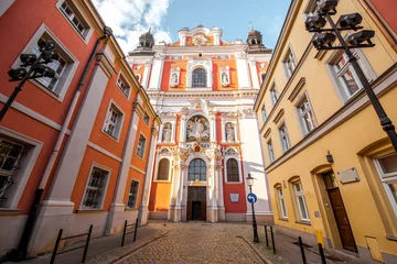 Foto op Canvas View on the facade of the Fara church in Poznan, Poland © rh2010