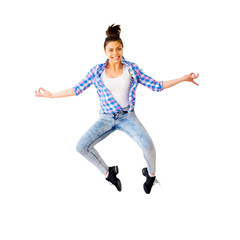 Portrait of a dancing girl