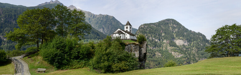 San Martino church in Calonico on Leventina valley