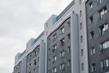 plattenbau building at berlin, alexanderplatz