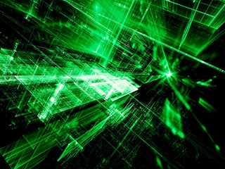 Fototapeta premium Sci fi background - abstract digitally generated image